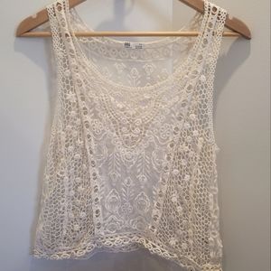 🚨3/$10 Garage Lace Tank Top